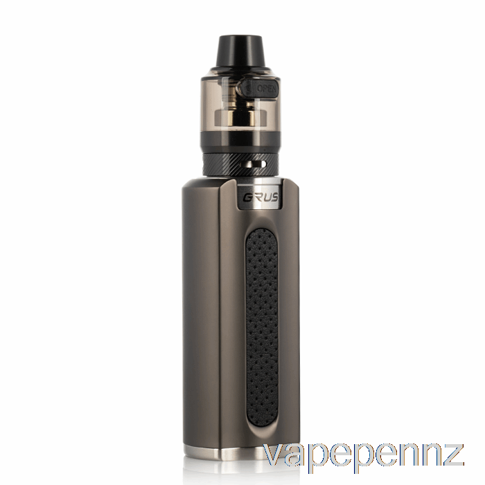Lost Vape GRUS 100W Starter Kit Gunmetal / Grain Leather VAPE NZ